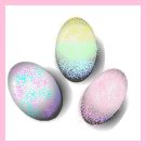 Sponge Painted Easter Eggs